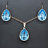 Komplektas "Kristāla Lāse II (Aquamarine Blue)" su Swarovski™ kristalais